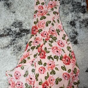 Forever 21 Pink Floral Maxi Dress